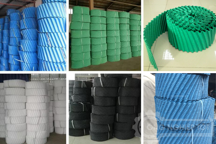 Ảnh thực tế tấm tản nhiệt tháp giải nhiệt tròn